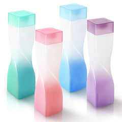 Fridge water bottles set of 4 double colour plastics combo for refrigerator home office freeze 1000 ml Bottle Plastic Gift Unbreakable Leak Proof 100% Food Grade For Kids & Adults pack