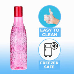 Water bottle set of 6 x 1000 ml BPA-free, leak-proof fridge & gym bottles. Durable plastic, eco-friendly, perfect for home, office & travel hydration.