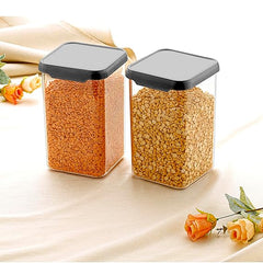 Plastic Grocery Container – 1100 ml Airtight BPA-Free Food Storage Jar for Kitchen & Pantry