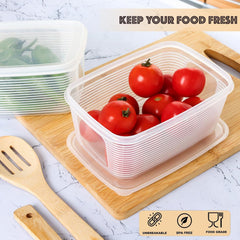 Plastic Fridge Storage Container – 1800 ml BPA-Free Airtight Box with Lid for Fruits, Vegetables & Leftovers