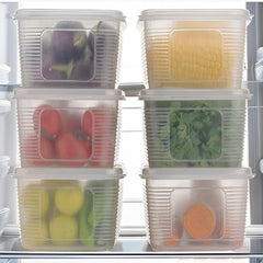 Plastic Fridge Storage Container – 1800 ml BPA-Free Airtight Box with Lid for Fruits, Vegetables & Leftovers