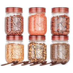 750ml Airtight Plastic Food Storage Jar | BPA-Free Transparent Container for Kitchen & Pantry