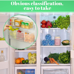 Fridge Storage Container – 6-Pack 1 L Airtight Utility Boxes for Kitchen & Pantry Organization