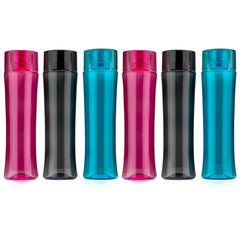 Water Bottle – 1000 ml Multicolor Oval Fridge Bottle | BPA-Free, Leak-Proof Plastic Sipper