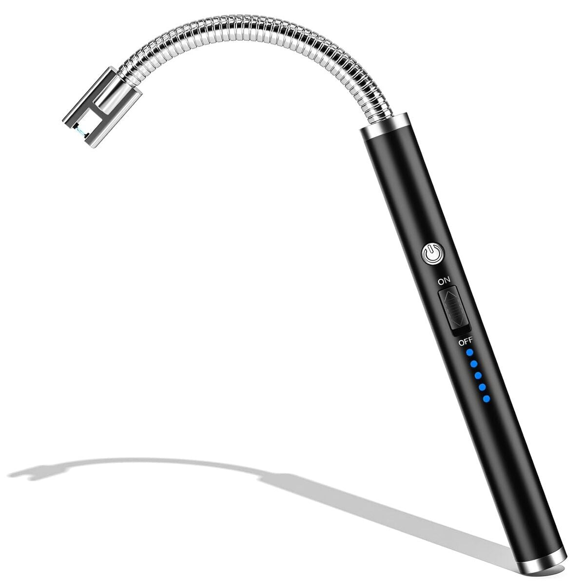Gas Lighter Rechargeable  with Flexible 360° Neck | Flameless Electric Arc Lighter for Kitchen, BBQ, Candles – USB Recharge, Windproof & Safe