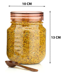 750ml Airtight Plastic Food Storage Jar | BPA-Free Transparent Container for Kitchen & Pantry