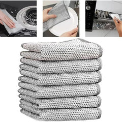 Non-Scratch Scrub Pad for Kitchen Utensils – Reusable Dish Washing Cloth for Non-Stick & Steel
